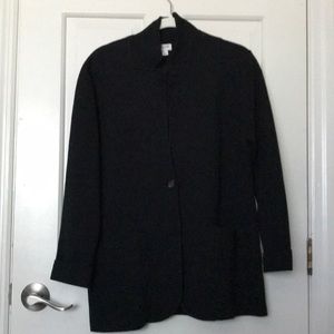 J Crew black sweater blazer large